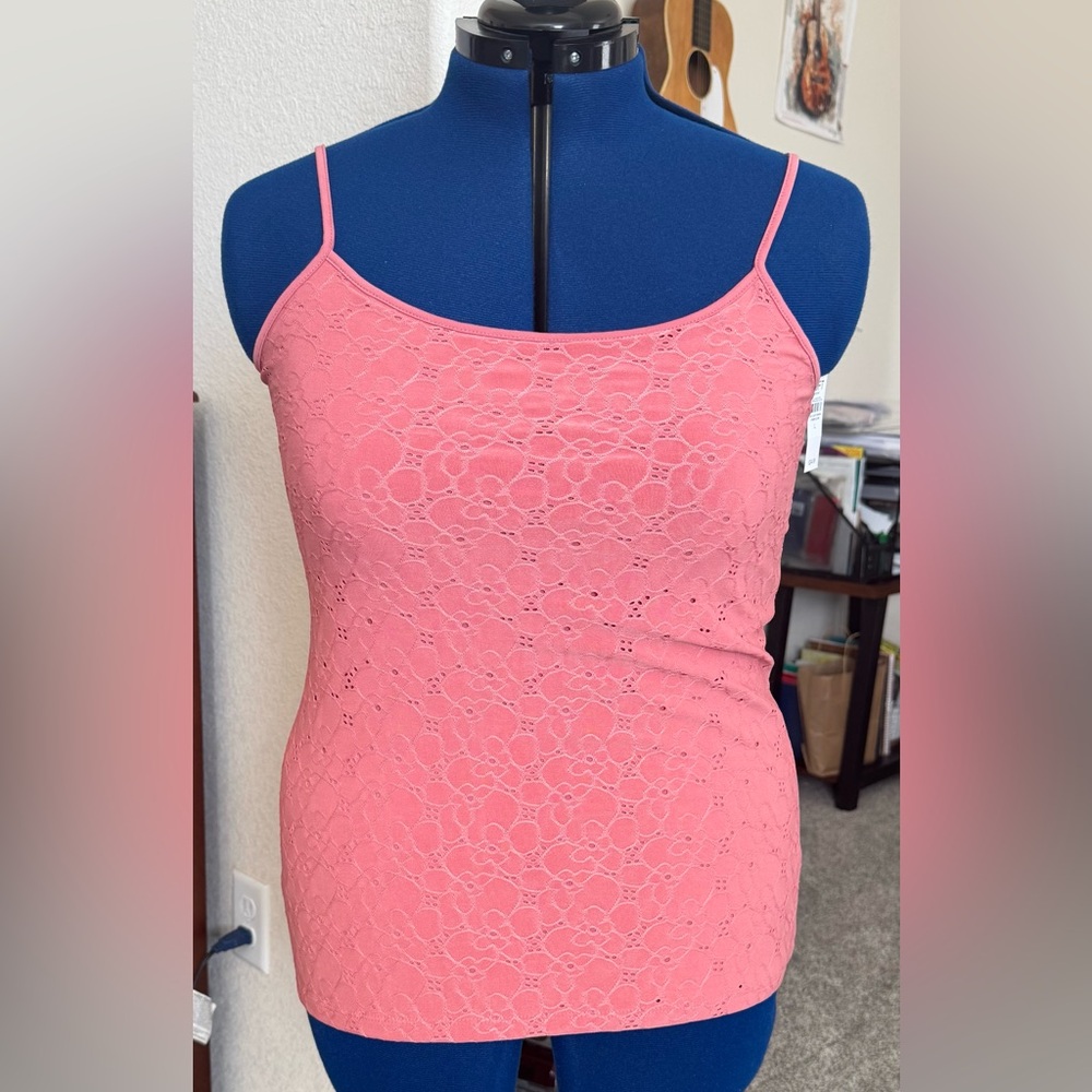 LOFT Coral Lace Camisole
